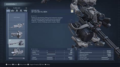 Armored Core 6 offers a ton of customization for your personal mech, so theres a good chance you havent yet had time to try an all-out tank build. . Ac6 minigun
